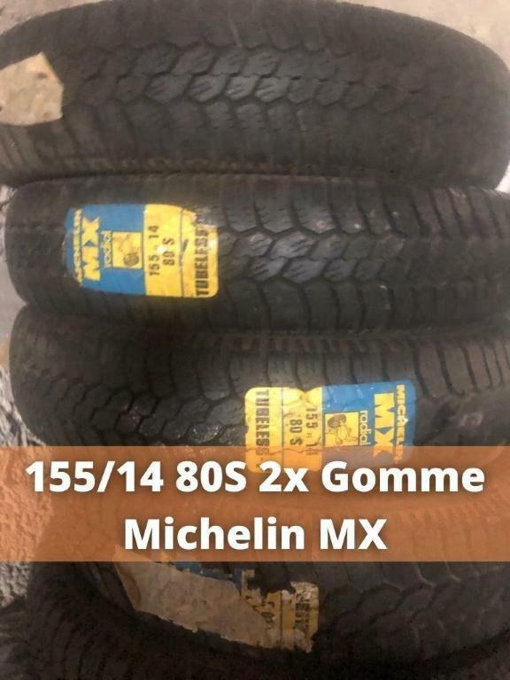 3x Pneumatici 155 R14 80s Michelin Mx (Lotto di 3 Gomme)