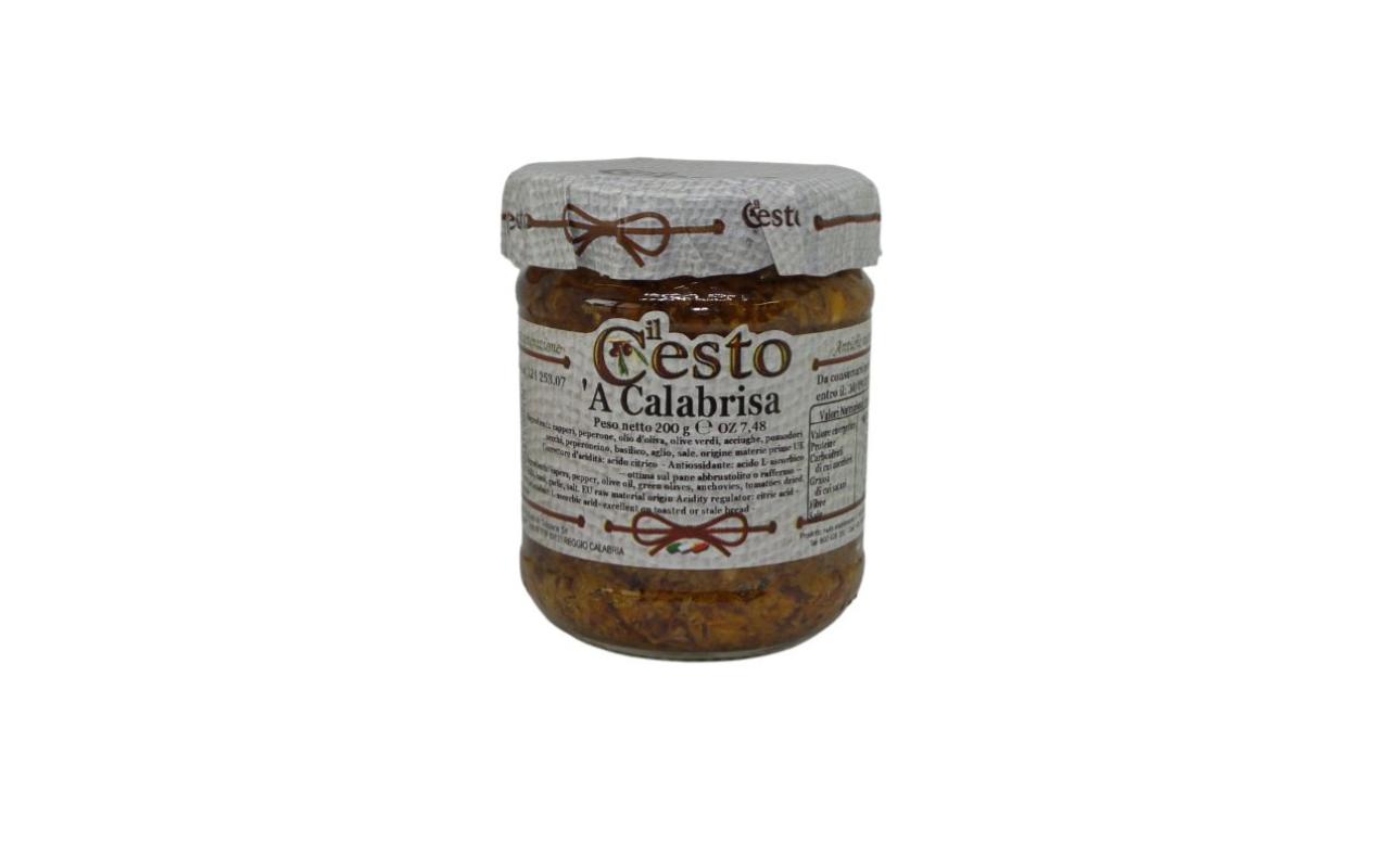 A Calabrisa Olio di oliva Capperi Olive Peperoni Pomodori Secchi Prodotti tipici
