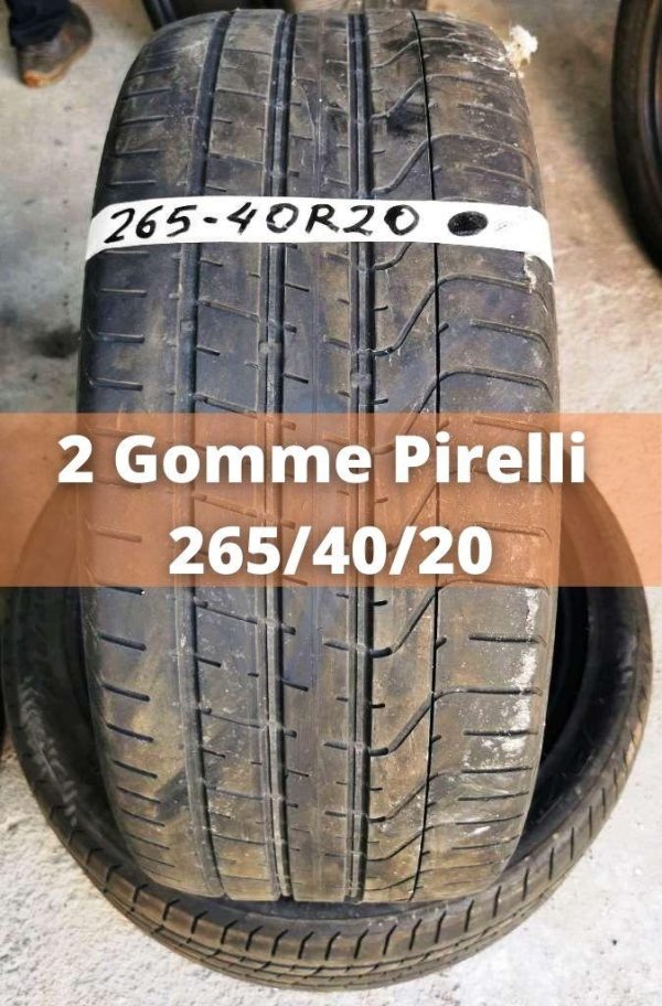 2 Gomme 265/40/20 104Y Pirelli (Usate 80%)