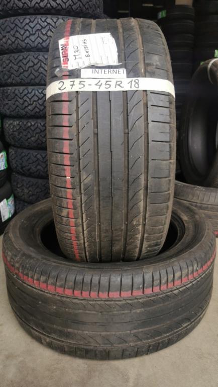 2 Gomme 275/45/18 103W Continental Contisport Contact Usate