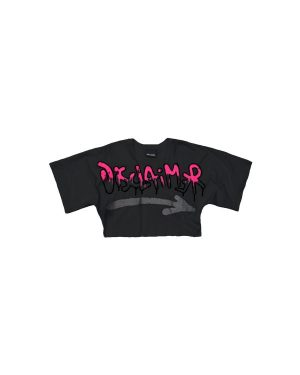 Disclaimer T-Shirt Donna 51713 Nero (Mis-M)
