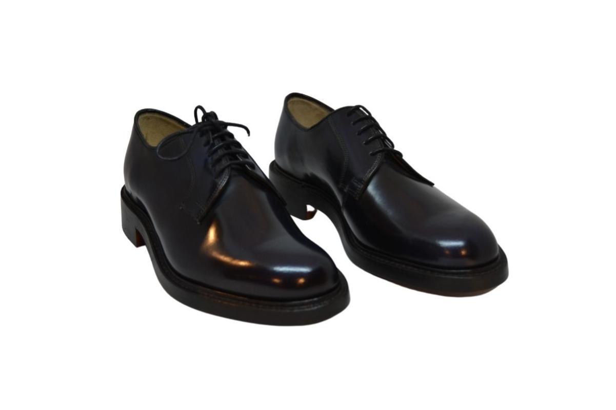 Scarpe Uomo Eleganti Barker Shoes England Harris 2 Blu Hi-Shine (Uk-9.5)