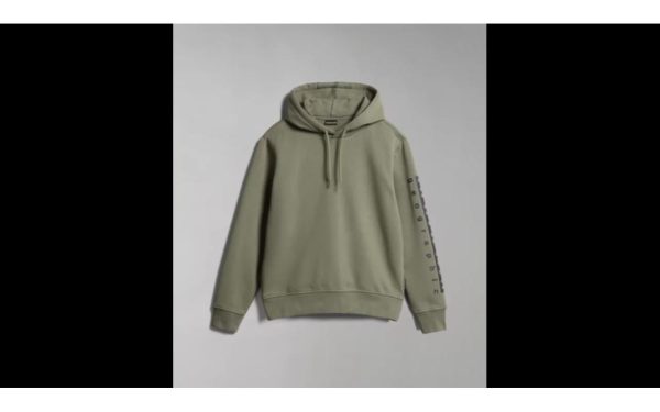 Felpa Sportiva Uomo Napapijri Badas H1 Verde (Tg-S)