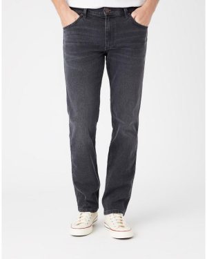 Jeans Pantaloni Uomo Wrangler Greensboro 803 W15Q Ob R23 Miles Away Nero (Tg-30)