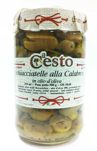 Schiacciatella Calebrese Prodotti Tipici Olive Sott'olio (Grammi 300)