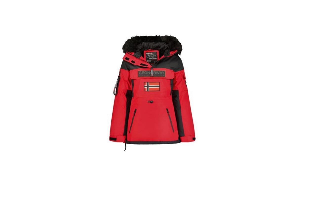 Parka Giacca Donna Geographical Norway Wu6704F Bruna Rosso (Tg-S)