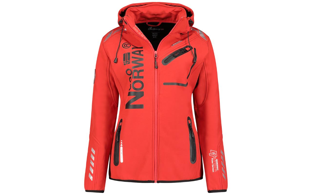 Giacca Softhell Giubbotto Donna Geographical Norway Wu8088F Reine Rosso (Tg-L)