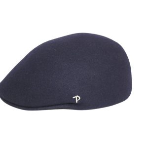 Panizza Berretto CAP in Feltro Rigido Chianti Idrorepellente Blu Made in Italy WaterProfoof - Blu - 56