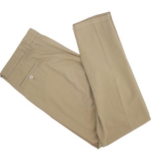 BrookSfield Pantalone Uomo Chino Plain Front Trouser Beige 205A.C207 - Beige - 58