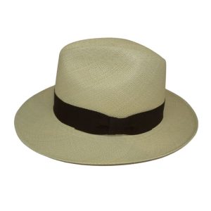 Panizza Cappello Uomo in Paglia Panama Hat Hand Woven in Equador Manifattura Italiana - Beige - M