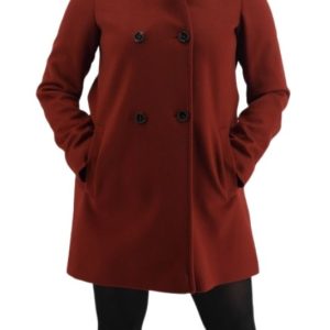 Giacca Cappotto Donna Schneiders Hayley in Lana Rosso - 36