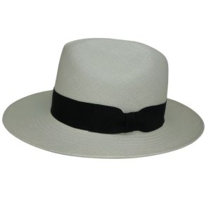 Panizza Cappello Uomo in Paglia Panama Hat Hand Brisas Bianco Manifattura Italiana - Bianco Panna - S