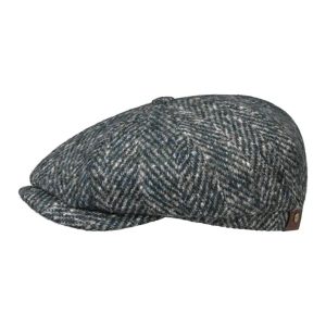 Stetson Coppola Hatteras Wool Colour Neps Uomo Cappellino Berretto Piatto Visiera Fodera Invernale - 59