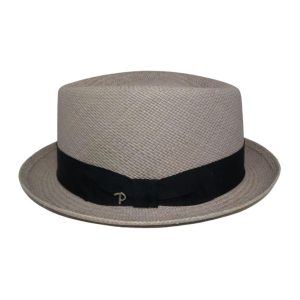 Panizza Cappello Uomo in Paglia Estivo Brisas Chiaro Panama Hats Lilla (Made in Italy) - 59