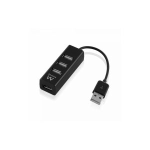 HUB USB 2.0 4 PORTE EWENT EW1123 NERO