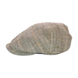 Panizza Cappello Berretto Uomo Sabbia Beige Lino Cotone Estivo Peaked/347/3 - Beige - 59