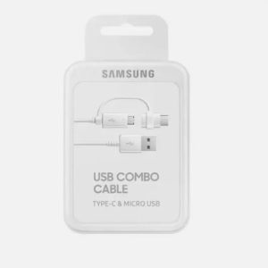 CAVO DATI/CARICA PER SMARTPHONE USB- MICRO USB/TYPE-C 1.5MT SAMSUNG EP-DG930DWEGWW WHITE