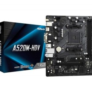 MAINBOARD AM4 ASROCK A520M-HDV 90-MXBE50-A0UAYZ