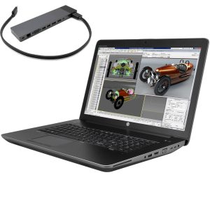 HP Workstation ZBook 17 G3 Notebook 17.3" Intel i5-6440HQ Ram 16GB SSD 512GB Webcam + Docking Station (Ricondizionato Grado A)